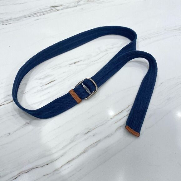 Men's U.S. Polo Assn. Navy Blue Fabric Belt Adjustable - Picture 5 of 5